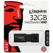 Pen Drive KINGSTON 32GB 3.0 Data Traveler DT100G3
